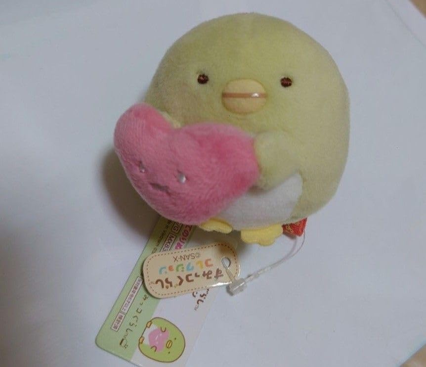 【レア】すみっコぐらし　てのりぬいぐるみ　ハート（ぺんぎん？）1点 すみっコぐらし てのりぬいぐるみ ぺんぎん 本物 すみっコぐらし ぬいぐるみ